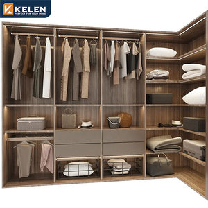 Kelen 2026 Contemporary <strong>Wardrobe</strong> Bedroom Furniture Set Custom Armoire Walking <strong>Closet</strong> Cloakroom - Product Image 2