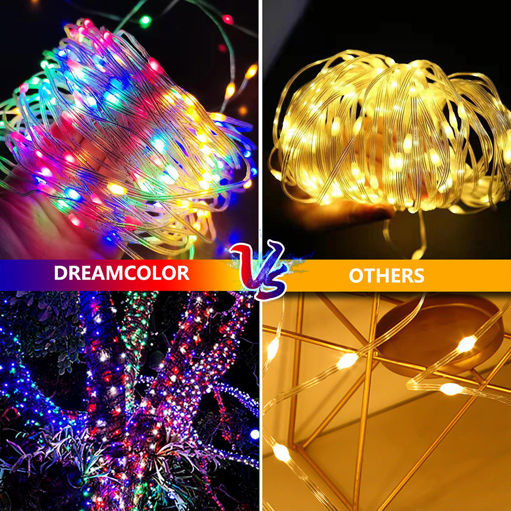 Wholesale Smart Leather string Light Factory Direct Sales Christmas Led Rgb Smart String Lights Music Rhythm