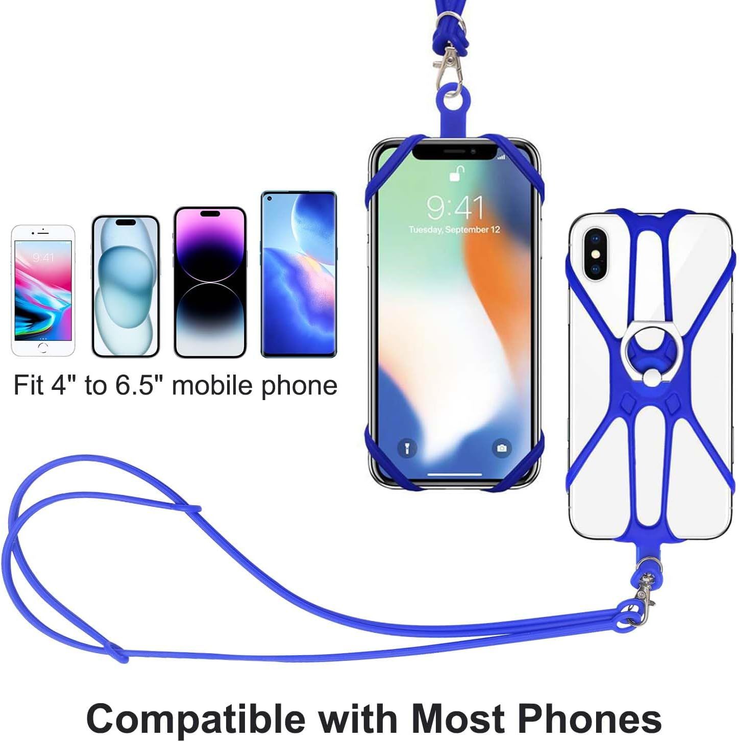 Wholesale Custom Anti-slip Silicone Bamboo Pattern Lanyard Sling Water Bottle Handle for Bar Accessory Drinkware Accessories Image 4