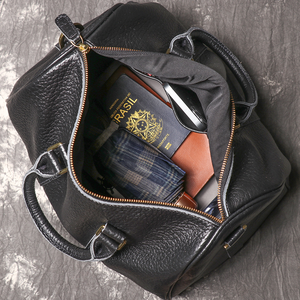 Bolsa de Gimnasio y Viaje Personalizada al por Mayor de Cuero Genuino de Vaca, Bolso de Hombro para Fin de Semana, Equipaje de Mano, Paquete de Almacenamiento - Product Image 3