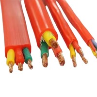 Anpassbares Rotkupfer Hochtemperaturbeständiges Silikon-Gummi Flexibles Niederspannungs-Verteilungskabel 450/750V