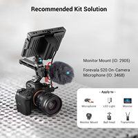 Poignée supérieure légère avec griffe porte-accessoires, compatible cage de caméra DSLR, poignée universelle avec 5 adaptateurs griffe porte-accessoires et griffe porte-accessoires