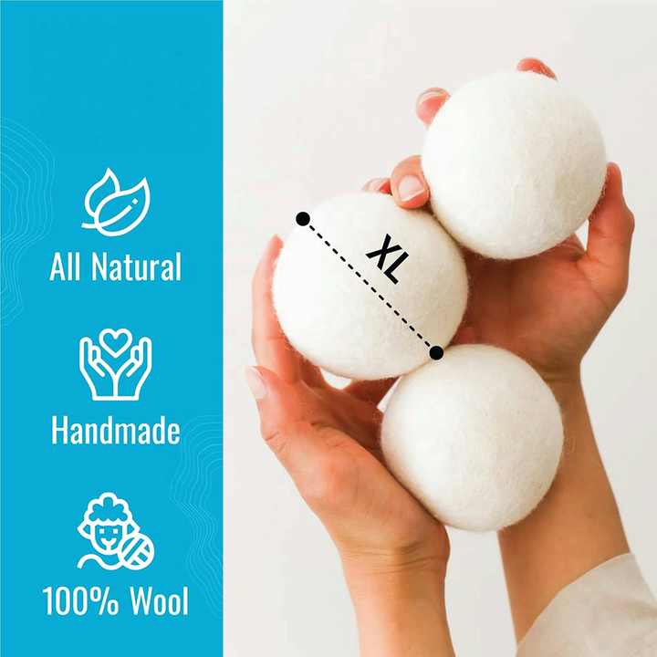 Best Selling Products 2025 New Trending in USA Private Label Organic Wool Dryer Balls for Laundry Washing Machine