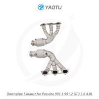 Manifold Knalpot Performa YT Dengan Katalis dan Pelindung Panas Kompatibel dengan 991 GT3 3.8L 4.0L Suku Cadang Tuning Otomatis