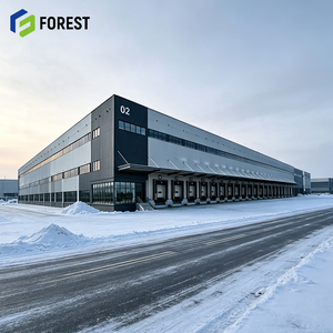 Heavy Duty Pre Engineered Modular Steel Logistics Park <b>Hub</b> Wide Span Prefabricated Cargo Staging Facility Frame - Product Image 1