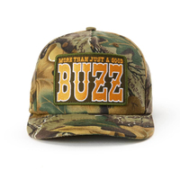 Casquette de baseball camouflage 5 panneaux, casquette snapback réglable, casquette de baseball personnalisée avec patch brodé