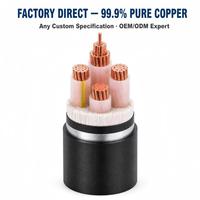 Cable de Alimentación de Bajo Voltaje con Certificación IEC 60502 RoHS, 120mm2 400mm2, 4 y 5 Núcleos, Conductor de Cobre con Aislamiento de PVC