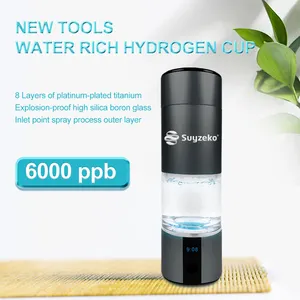 Suyzeko Hydrogen Water Generator SPE PEM Water Electrolyzer Hydrogen-rich Water Bottle 5000PPB