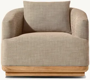 wood base modern fabric leather single two three seats sofas design