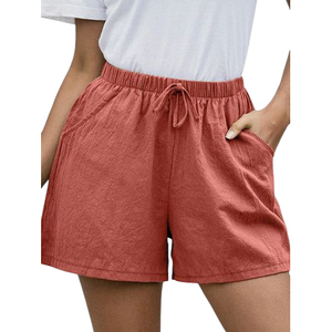Short en coton lin pour femme Design léger pour les voyages et le confort quotidien - Product Image 3
