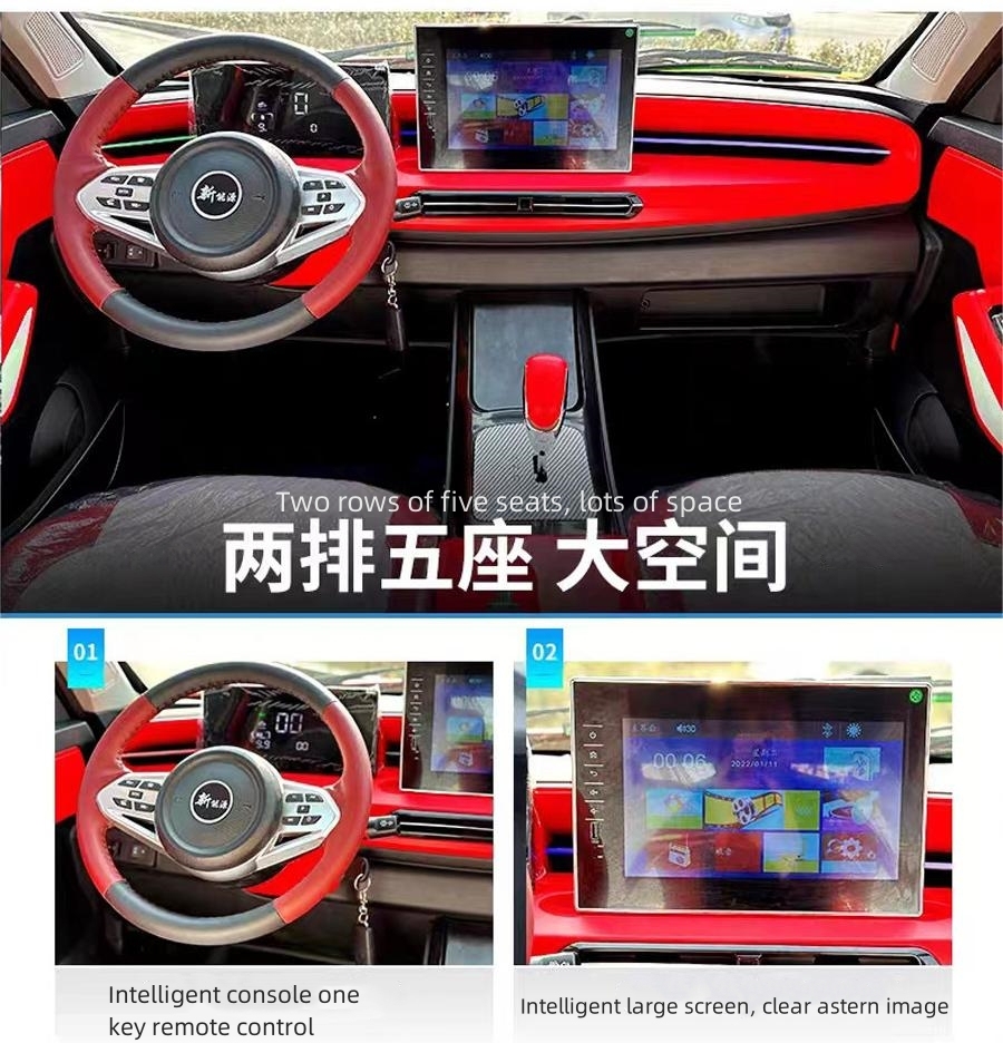 High Quality 3500W 380*170*168cm New Energy Vehicles Car 5 Doors Pure Electric Car High Speed Automobile for Sale in China · image 6