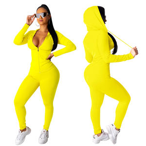 Abbigliamento da allenamento 4XL completo da Jogger personalizzato completo di pantaloni taglia due pezzi completo da <span class=keywords><strong>donna</strong></span> con cappuccio completo da <span class=keywords><strong>donna</strong></span> <span class=keywords><strong>tuta</strong></span> da <span class=keywords><strong>donna</strong></span> - Product Image 5