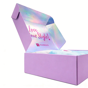 Caja de Envío para Bolsos y Ropa, Embalaje Personalizado para Comercio Electrónico, Caja de Cartón Corrugado Tipo E con Tapa Superior, Fabricante Personalizado - Product Image 6