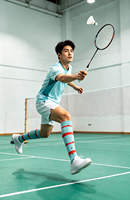 Chaussettes de compression montantes personnalisées unisexe, chaussettes de sport rayées tendance, logo OEM, respirantes, pour la course et le badminton
