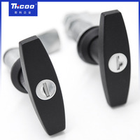 Loquet de compression personnalisé en alliage de zinc avec poignée en T, résistant aux vibrations et étanche pour armoire électrique (OEM)