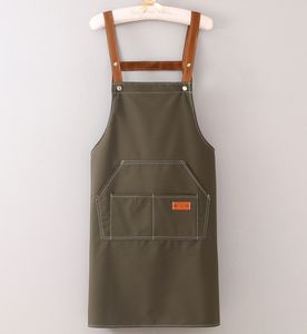 Delantales Impermeables para Mujer y Hombre, Delantal de Cocina para Chef, Delantal con Logotipo Personalizado para Restaurante Limpio - Product Image 5