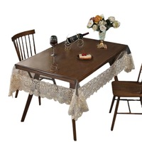 Nappe en PVC directement de l'usine, lavable, imperméable, résistante à l'huile, brodée, résistante à l'usure, antidérapante, transparente, pour la maison