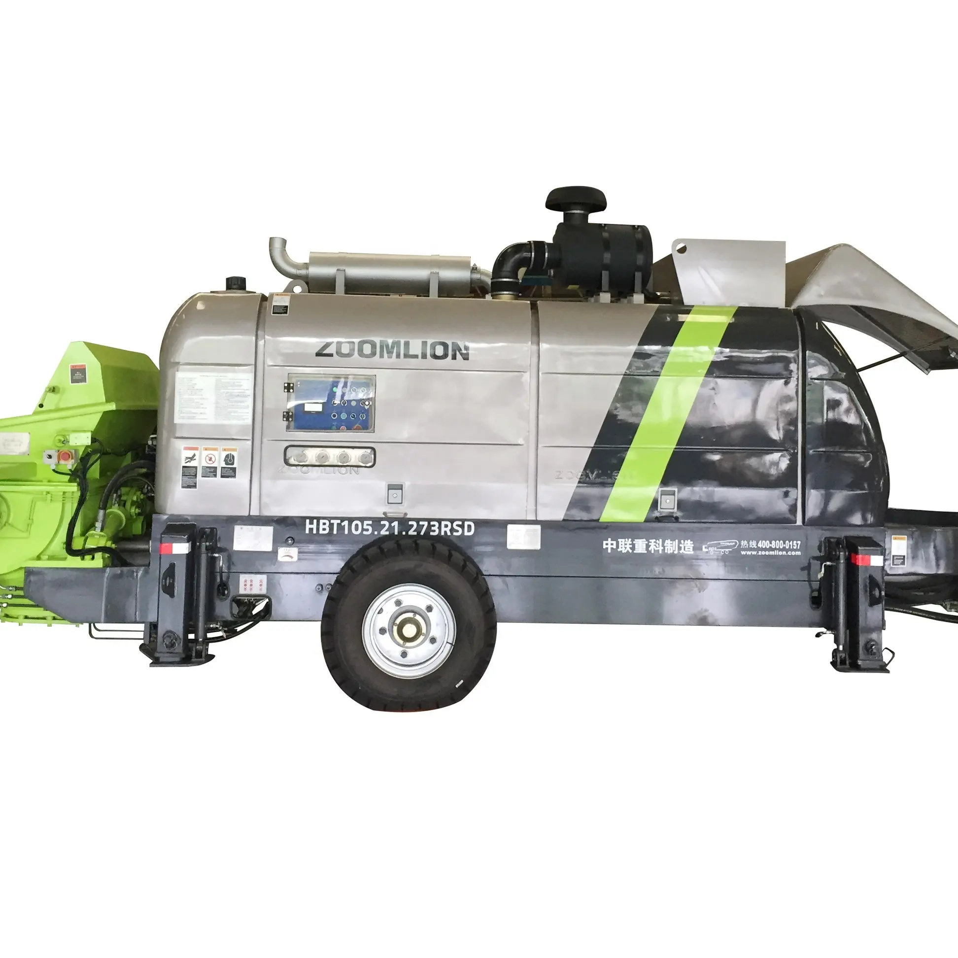 Hot Koop Zoomlion HBT105 Diesel Beton Trailer Pomp