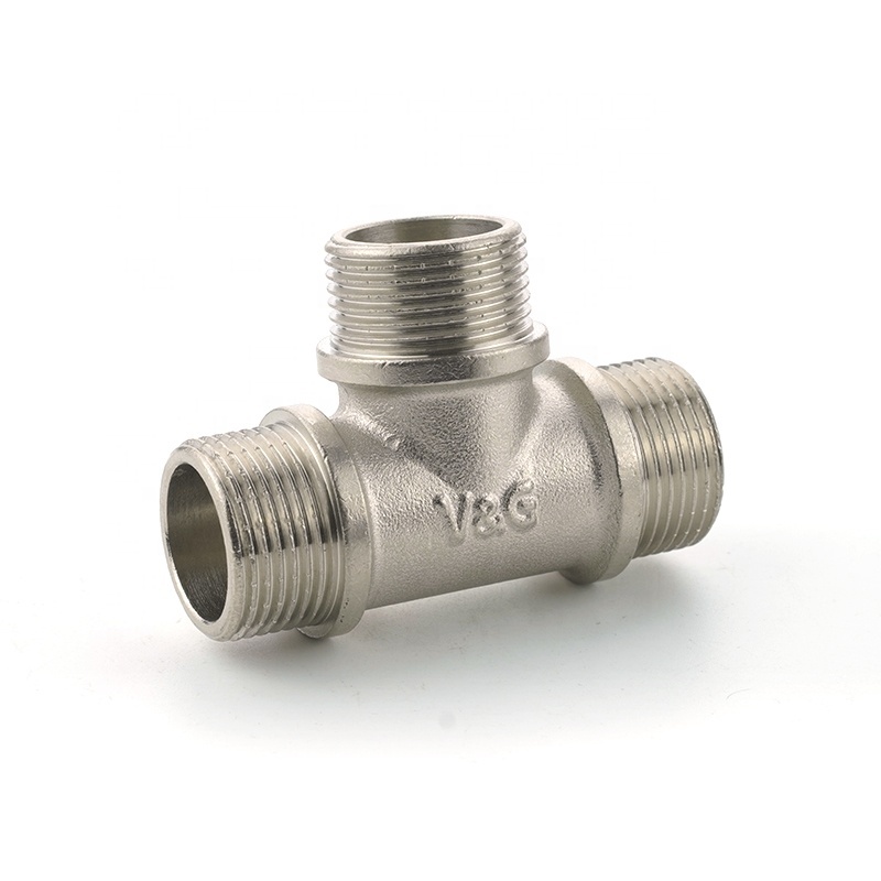 Manufacturer supply connector inner wire tap water pipe fitting 1/2in-1in tee elbow tee fittings