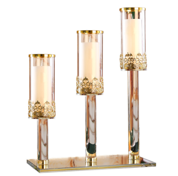 nordic candle holder geometric candle holder raw crystal candle holder