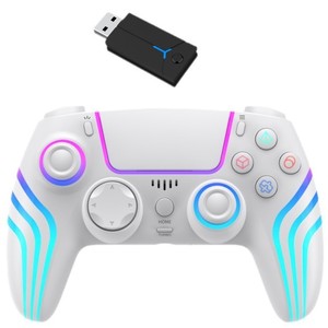 Sysm trò chơi không dây điều khiển joystick với RGB ánh sáng Somatosensory rung ABS chất liệu cho cho - Product Image 1