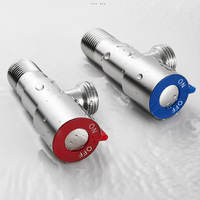 Accessoires de robinetterie de salle de bain de qualité en acier inoxydable 304 moderne, robinet d'angle et accessoires de robinet 1/2