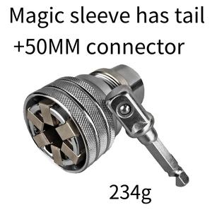 Manchon de clé magique réglable de 3/8 pouces outils de réparation magiques cliquet 10mm-19mm tête de clé multifonction douille universelle - Product Image 4