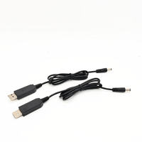Kabel Pengisi Daya USB 5V hingga 9V/12V 1M Jack 5.5x2.1mm untuk Speaker Router Nirkabel