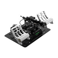 Rudder Pengarah Pesawat Wing Victory Orion Joystick Flight Brake, Semua Logam, Rudder Kaki, Rudder Ekor, Versi Peredam, Versi Standar, Logam Orion