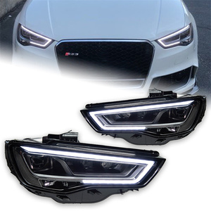 Veidt per <span class=keywords><strong>Audi</strong></span> <span class=keywords><strong>A3</strong></span> 2013-2020, Gruppo Fari Modificato con Luci Diurne a <span class=keywords><strong>LED</strong></span>, da Vecchio a Nuovo Modello S3/RS3 - Product Image 2