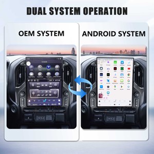 15.6 Inch Android System GPS Navigation Car Stereo Radio Carplay for GMC Sierra Chevrolet Silverado 2019-2023 Multimedia Player - Product Image 3