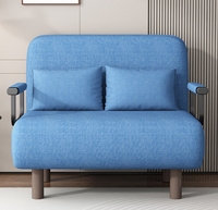 Sofá Cama Plegable Multifuncional de 2 Plazas para Sala de Estar de Tela al por Mayor del Fabricante