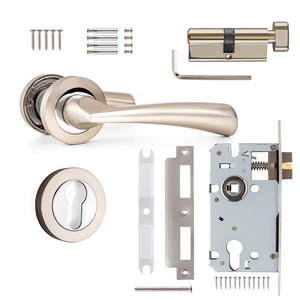 <span class=keywords><strong>2025</strong></span> Hot Mới Nhất Thẳng Đòn Bẩy Cửa Đòn Bẩy Hoa Hồng Tấm Riêng Tư Phía Trước Lỗ Mộng Nội Thất Nhôm Hợp Kim Chải Nickel Khách Sạn Cửa - Product Image 6