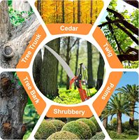 Pértiga telescópica de fibra de carbono, sierra para podar árboles y recolector de cocos de 12 a 65 pies, multiusos para poda de árboles, recolección de frutas y limpieza del hogar