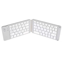 Keyboard Bluetooth Nirkabel Lipat Portabel Ultra Tipis Mini untuk Ponsel Tablet iPad Laptop Perjalanan