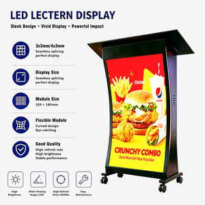 Podio LED Portátil con Control Remoto 2026, Equipo para Auditorios, <span class=keywords><strong>Atril</strong></span> LED para Conferencias y Salas de Discursos - Product Image 6