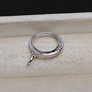 Pendentif en argent S925, perle de marbre de 14 mm, accessoires de bricolage, plateau vide, article semi-fini, 4891, trouvailles et composants de bijoux - Product Image 1