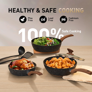 Professional 6-Piece Stainless Steel Eco-Friendly Cooking <b>Pots</b> <b>Pans</b> Set Glass Lid Gas Induction Ready Modern European Design - Product Image 4