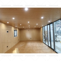 Belle maison en conteneur cabines Apple populaires connectées ensemble maison préfabriquée pour le bureau de restaurant vivant