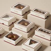 Boîtes à donuts personnalisées avec insert séparateur pour boulangeries commerciales et marques de desserts en ligne
