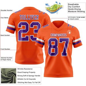 Camiseta de fútbol personalizada con nombre del equipo y número, cuello en V, manga corta, absorbe la humedad, uniformes deportivos unisex - Product Image 2