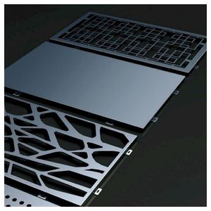 Revêtement mural <span class=keywords><strong>extérieur</strong></span> en <span class=keywords><strong>aluminium</strong></span> PRIMA à grain de bois, résistant à la corrosion, pour villa - Product Image 1