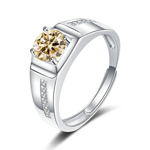 Anel de Diamante Ajustável em Ouro 18K Personalizado Vintage Madonna Cor Azul para Homens e Mulheres Presente de Noivado e Casamento - Product Image 6