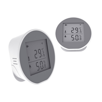 Hygromètre numérique intelligent Tuya Zigbee, thermomètre, mesure de la température et de l'humidité intérieure, compatible avec Alexa et Google Home