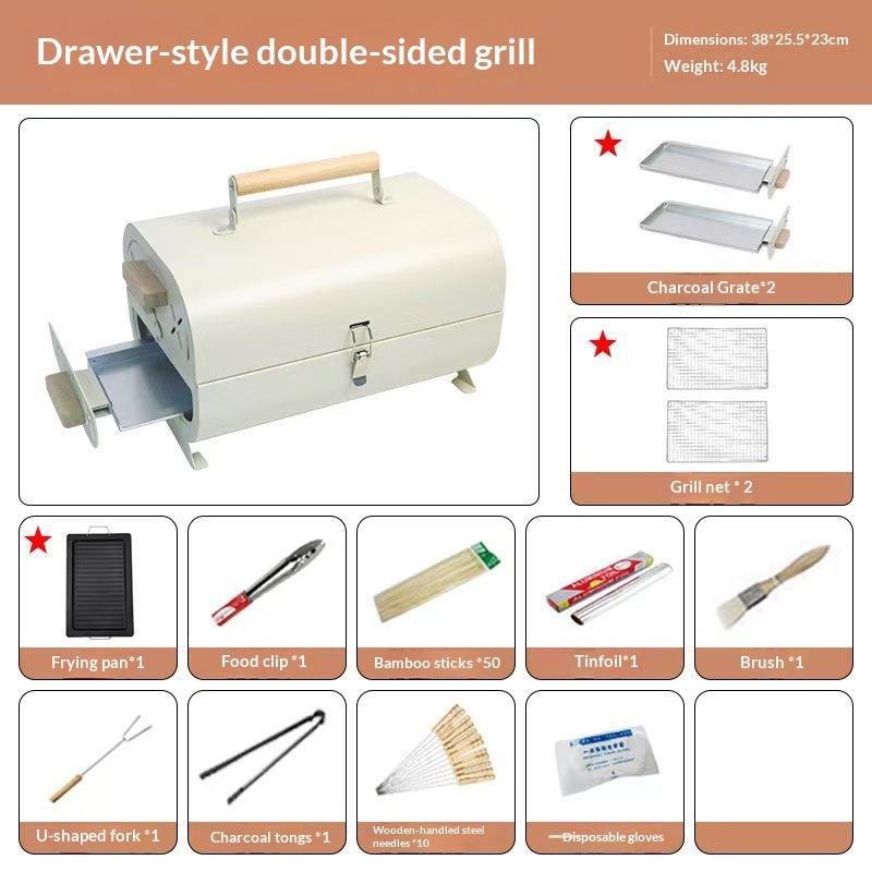 Upgraded  Cream White + Baking Tray + 8-Piece Set