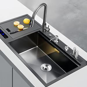 Fregadero Ultrasónico de Purificación Inteligente con Instalación Incluida, Lavavajillas Integrado para Cocina con Limpieza Automática - Product Image 1
