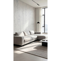 Panneaux de revêtement muraux flexibles en pierre souple TRAVERTINE Platinum pour décoration intérieure et extérieure, écologiques