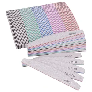 <span class=keywords><strong>Lime</strong></span> à <span class=keywords><strong>ongles</strong></span> professionnelle en papier de verre, grains 80/100/180/240, robuste et épaisse, forme demi-lune, <span class=keywords><strong>pour</strong></span> ponçage, accessoires et outils <span class=keywords><strong>pour</strong></span> <span class=keywords><strong>ongles</strong></span> - Product Image 6