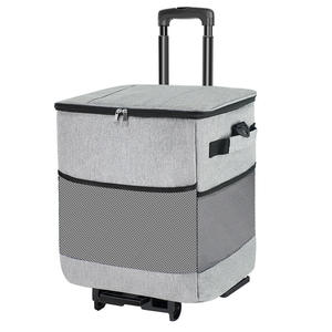 Customizable OEM New Insulated <b>Plastic</b> Folding Wagon Portable Bag with Waterproof Foldable <b>Trolley</b> for Outdoor Camping - Product Image 1