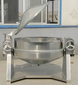 380V paslanmaz çelik endüstriyel buhar pişirme karıştırma pirinç ocak